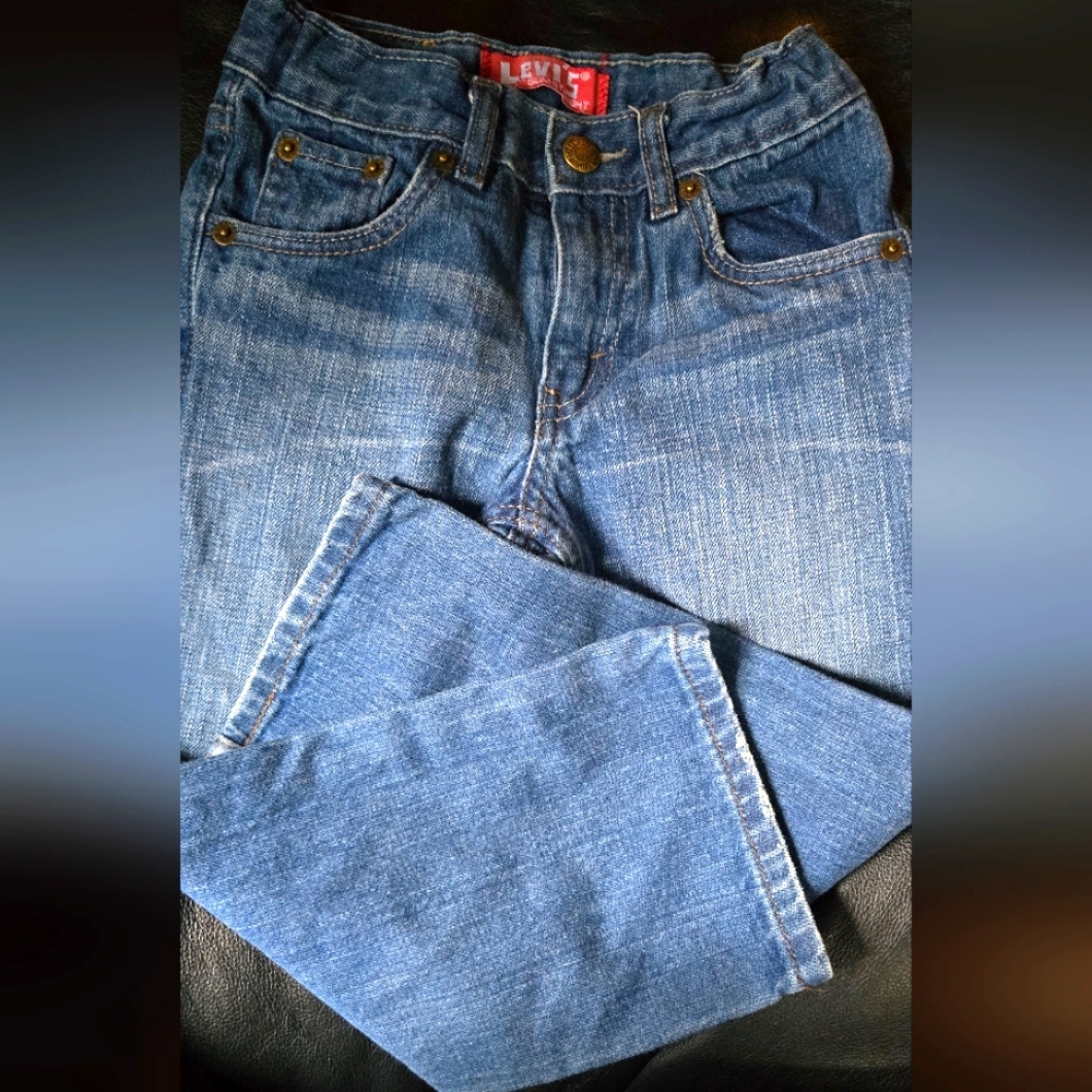 Levi's kids Blue Denim Jeans 514 sz5 - Picture 1 of 8